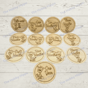 Giraffe Baby Milestone Markers