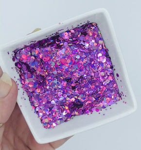 Princess Gem is a purple holographic glitter