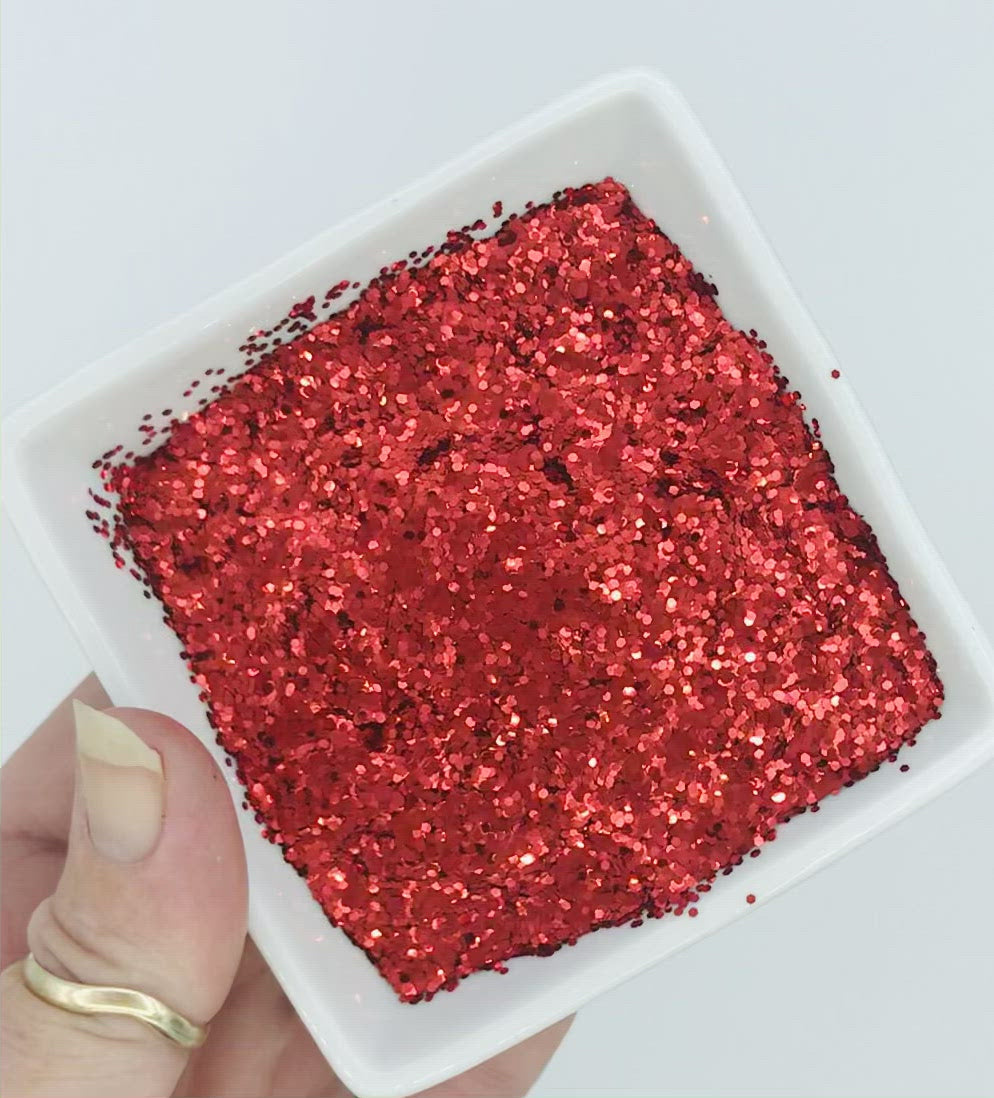 red glitter