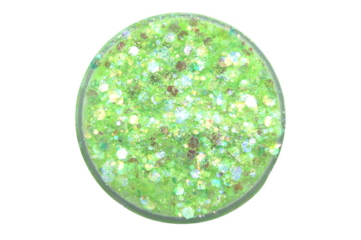 Grasshopper is a pastel green chunky glitter