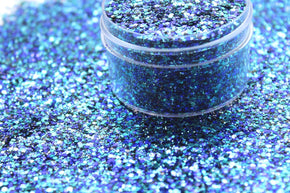 Hey Baby! is a blue and teal mix glitter