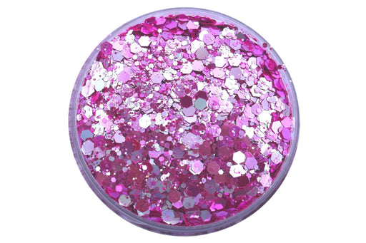 Orchid Gem is a pink chunky mix glitter