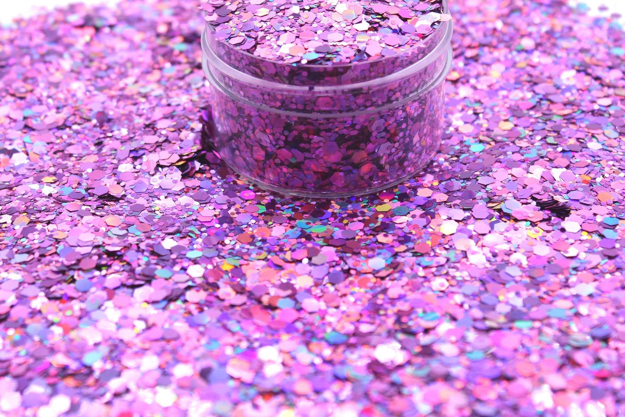 Princess Gem is a purple holographic glitter