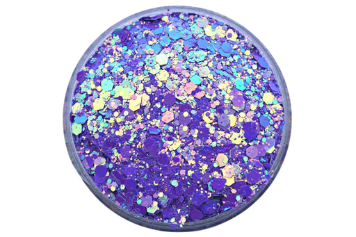 Sassy is a purple color shift chunky glitter mix