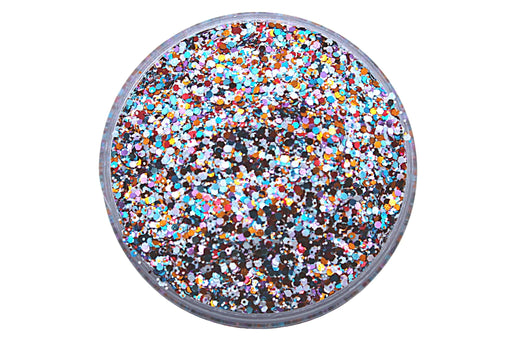 A multi color mix glitter